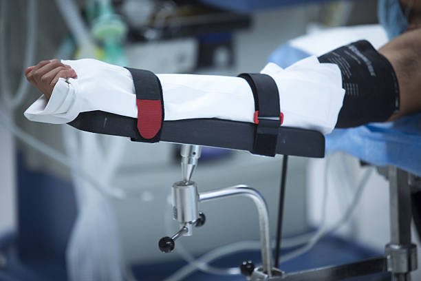 istock Traumatology orthopedic surgery hospital immobilized arm 502428038