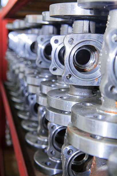 istock Industrial background from part of valves 502445038