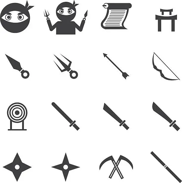 Vector illustration of ninja icon