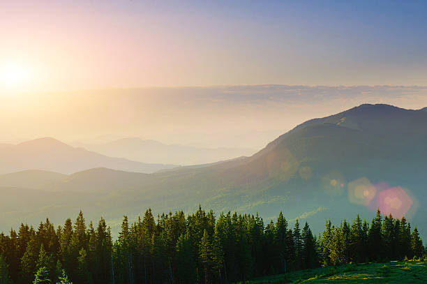 istock Beautiful sunset in the Carpathian Mountains Ukraine. 502446228