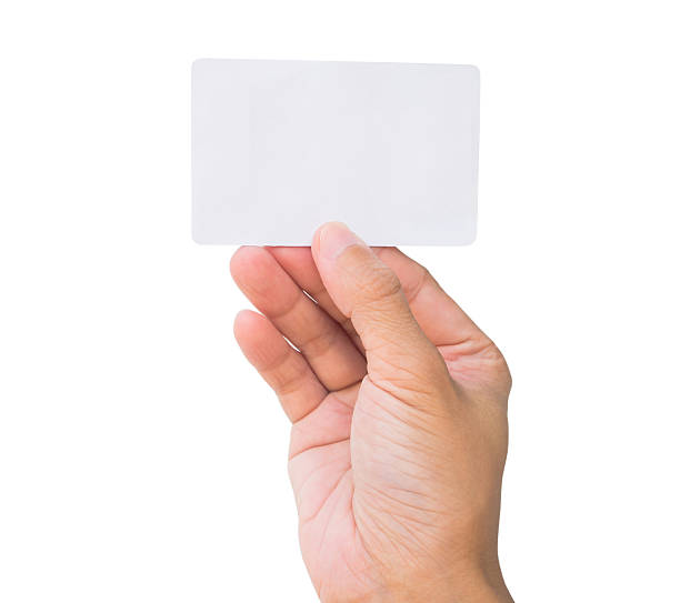 istock Business card in female hand. 502447187