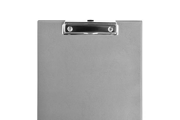 istock Plastic clipboard or writing board isolated on white background 502447811