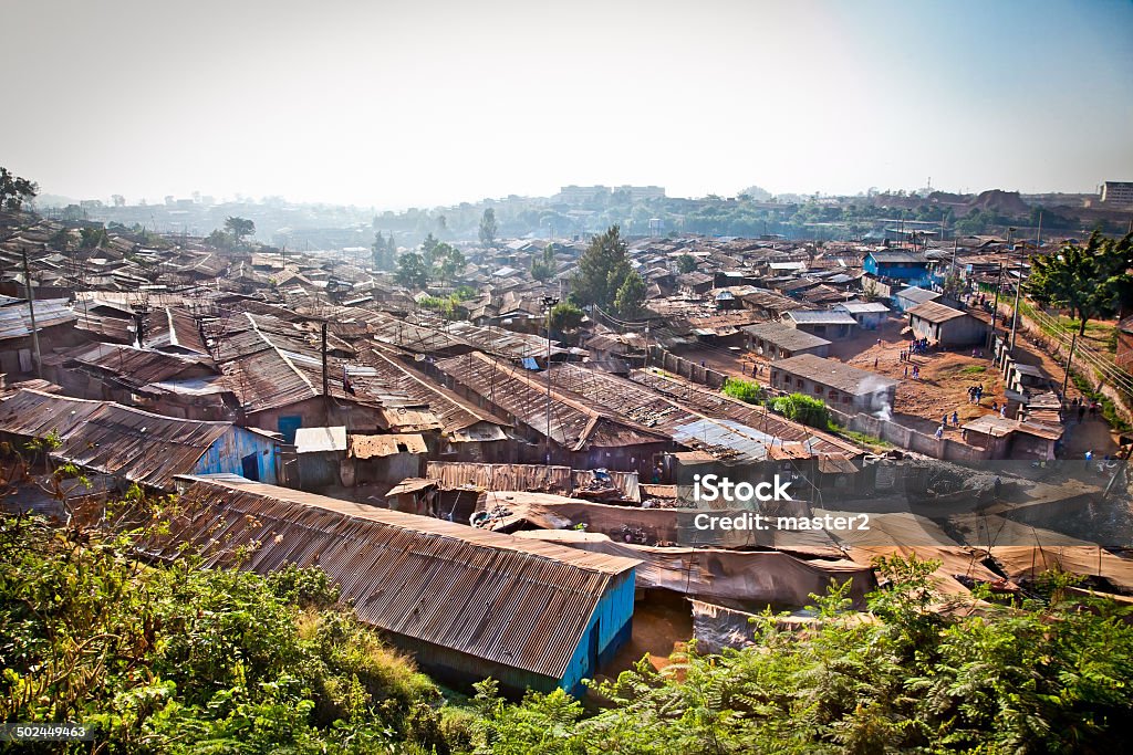 View of Kibera slums in Nairobi, Kenya. Panoriamic view of Kibera slums in Nairobi, Kenya. Africa Stock Photo