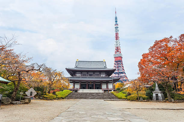 Tokyo, Japan - November 25 2013: Zojoji is a great Main Temple of the Chinzei branch of Jōdo-shū Buddhism and also a 6 of 15 Tokugawa shoguns grave