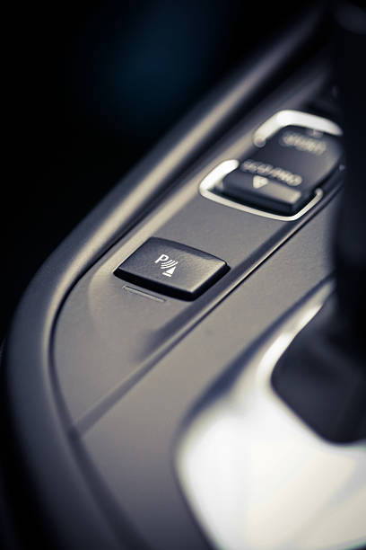 istock Parking brake detail 502451236