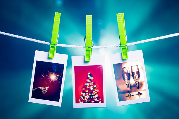 istock christmas pictures on blue lights background 502451828