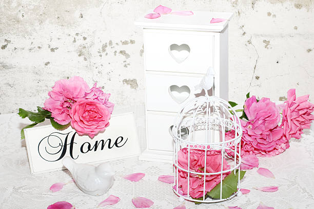 istock Bird cage filled with roses 502451951