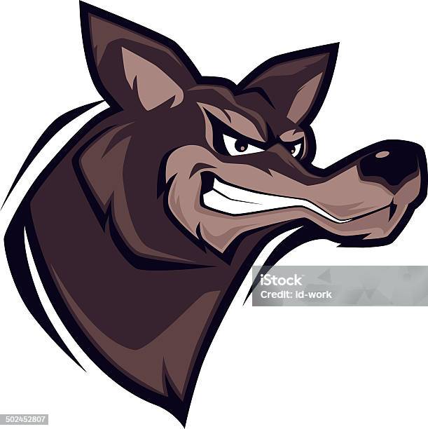 Wolf Mascot Stock Illustration - Download Image Now - Animal Head, Characters, Fox