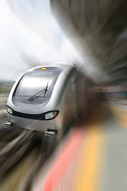 istock Metro Train in motion at Mumbai 502453011