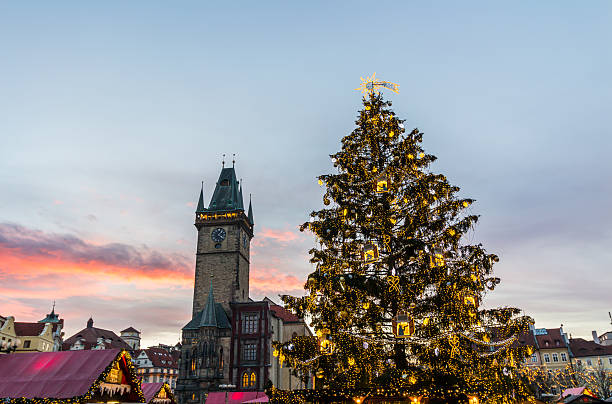 istock Christmas in Oldtown square (czech: Staromestske namesti) Prague, Czech Republic 502453416