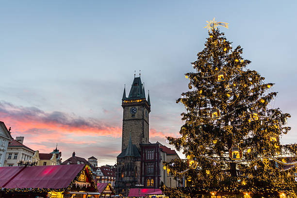 istock Christmas in Oldtown square (czech: Staromestske namesti) Prague, Czech Republic 502453432