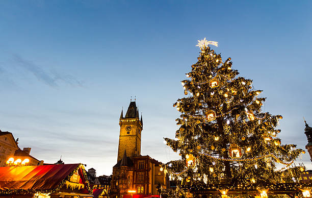 istock Christmas in Oldtown square (czech: Staromestske namesti) Prague, Czech Republic 502453448