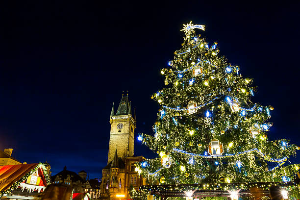 istock Christmas in Oldtown square (czech: Staromestske namesti) Prague, Czech Republic 502453546
