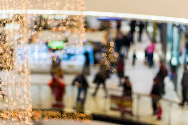 istock Shopping mall blur background with bokeh 502453942