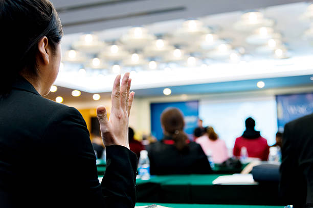 istock Businesswoman asking a question 502454372