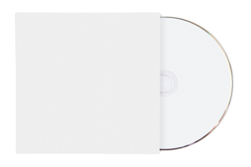 A blank CD sleeve with blank cd.
