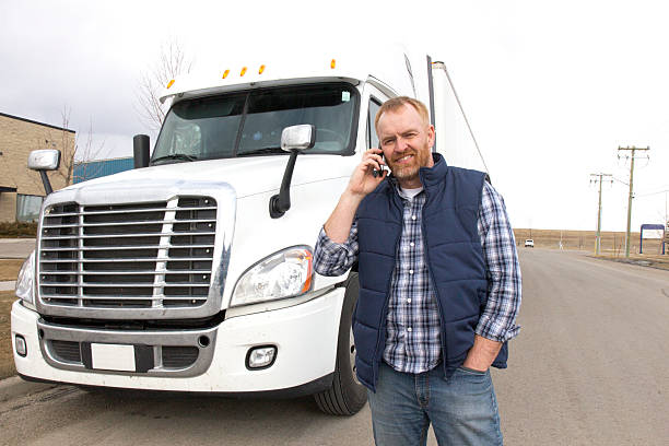 istock Truck Driver on the Phone 502454729