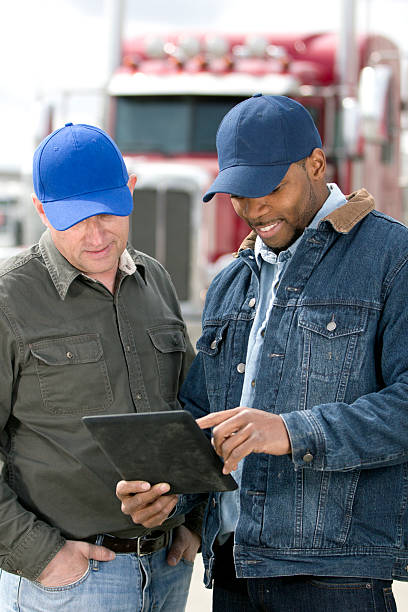 istock Truck Driver Meeting 502454827