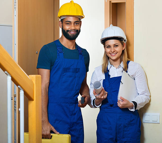 istock Professional maintenance crew of two 502458804