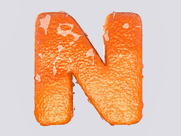 la lettera n - alphabet letter n food fruit foto e immagini stock