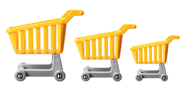 istock Miniature Shopping Trolleys 502461238