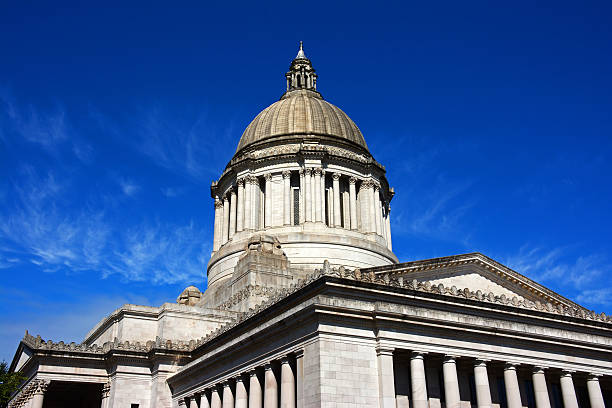 olympia ワシントン米国会議事堂 - washington state capitol building ストックフォトと画像