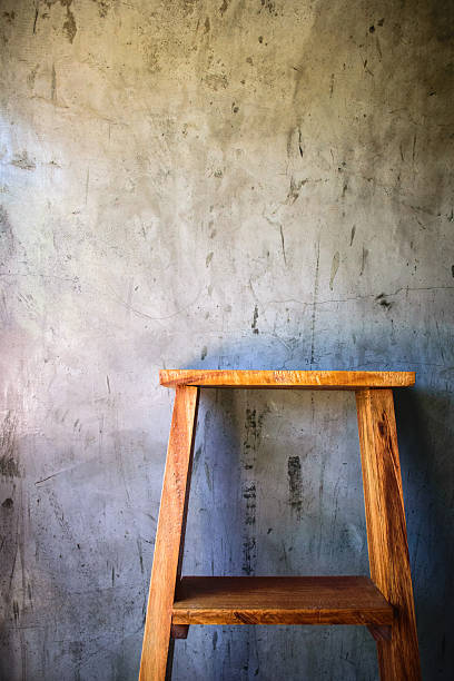 istock wooden staircase in an empty 502462034