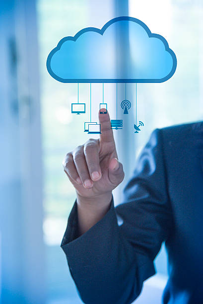 cloud computing stock photo