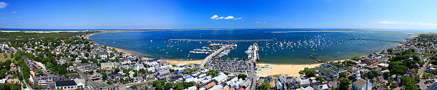 provincetown panorama - provincetown foto e immagini stock