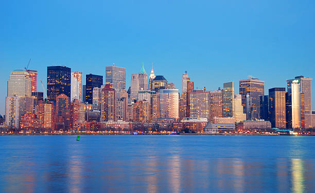 istock MANHATTAN SKYLINE AT DUSK, NEW YORK CITY 502474953
