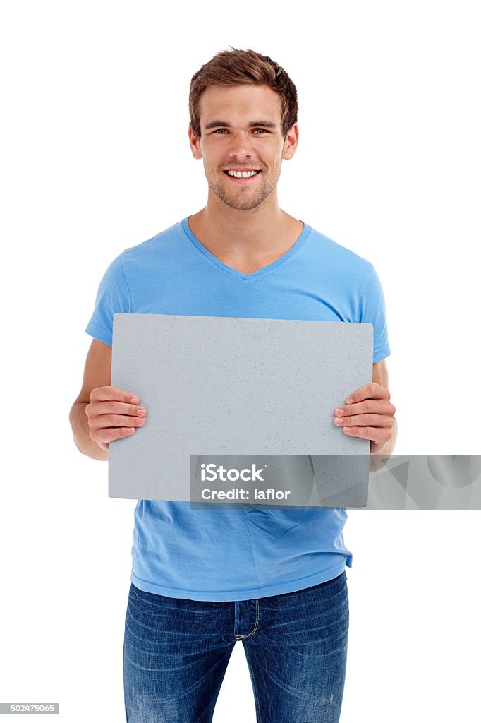 Your message here Studio shot of a young man holding up a grey boardhttp://195.154.178.81/DATA/i_collage/pu/shoots/784557.jpg Holding Stock Photo