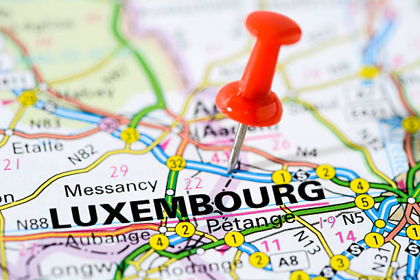 istock European cities on map series: Luxembourg 502477009