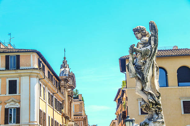 istock Holy monument on Ponte Sant'Angelo in Rome 502481430