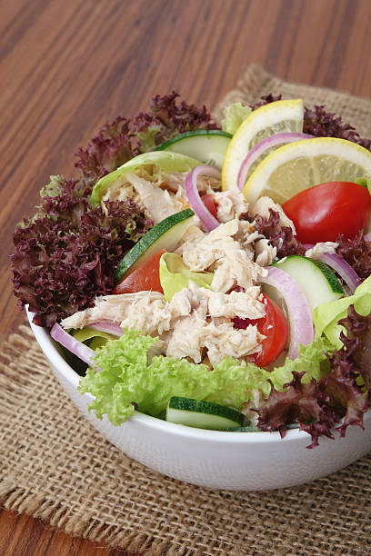 istock Fresh vegetable salad with tuna 502483524