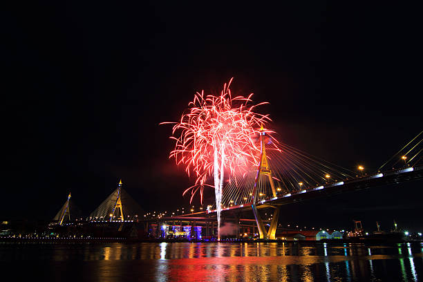 istock Fireworks at Bhumibol Bridge in the night time 502484030