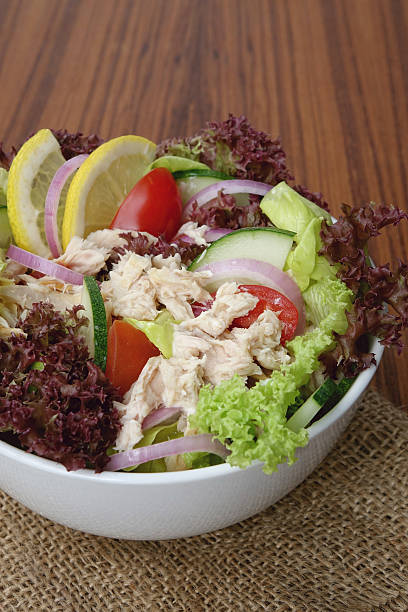 istock Fresh vegetable salad with tuna 502484526