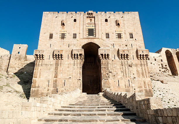 istock gate of aleppo citadel in syria 502487392