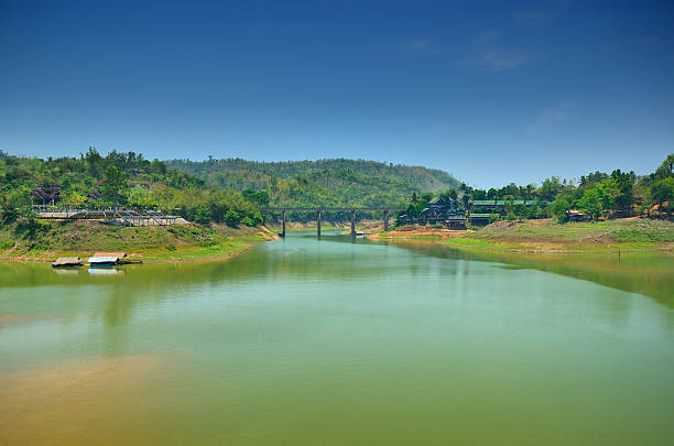 istock bridge over the river at Sagkla 502489096