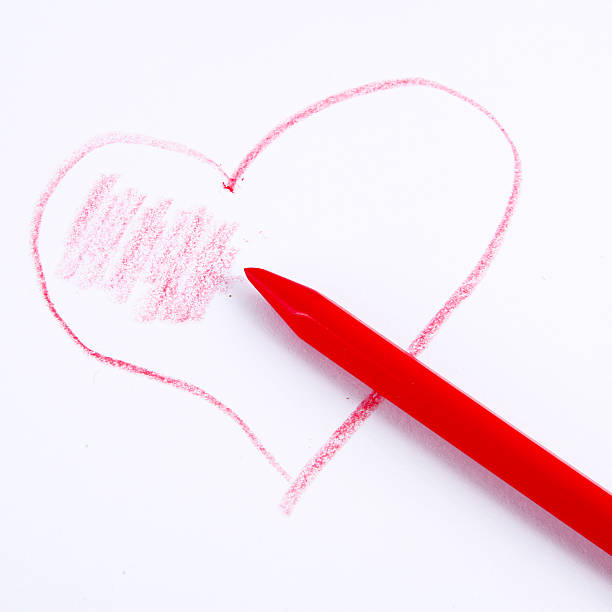 istock Red pencil and a red heart 502493720
