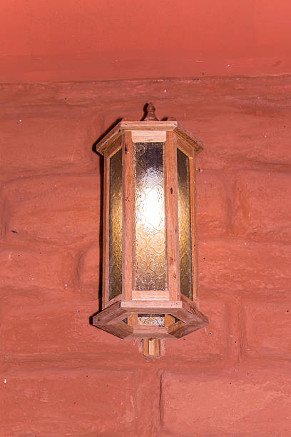 istock Wood Lantern on wall  Home Ground 502493962