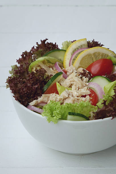 istock Fresh vegetable salad with tuna 502495808