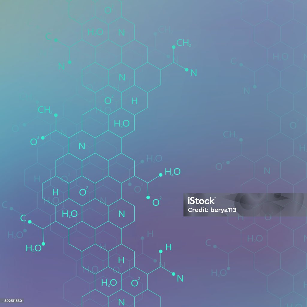 Struttura della molecola del Dna su sfondo blu .Vector per il tuo design - arte vettoriale royalty-free di Motivo decorativo