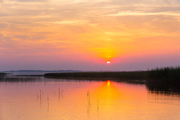 istock Sunset over the lake 502516132
