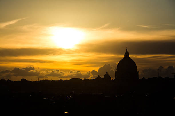 istock Sunset on Rome, Italy 502516496