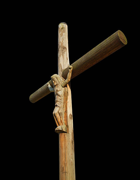 istock Wooden cross. 502518960