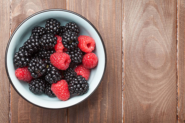 istock Blackberries and raspberries bowl 502519464