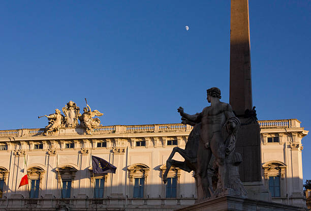 fountain from old bathtub in square if front of embassy of France. Rome. Italy.