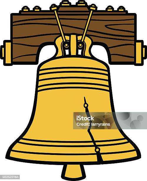 Liberty Bell Stock Illustration - Download Image Now - Liberty Bell - Philadelphia, Bell, Cartoon