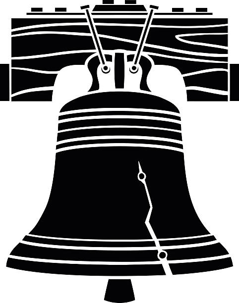 свободы bell абстрактный - liberty bell stock illustrations