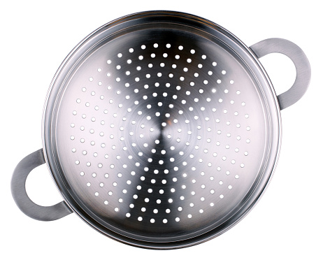 Double boiler for the gas cooker isolated on a white background